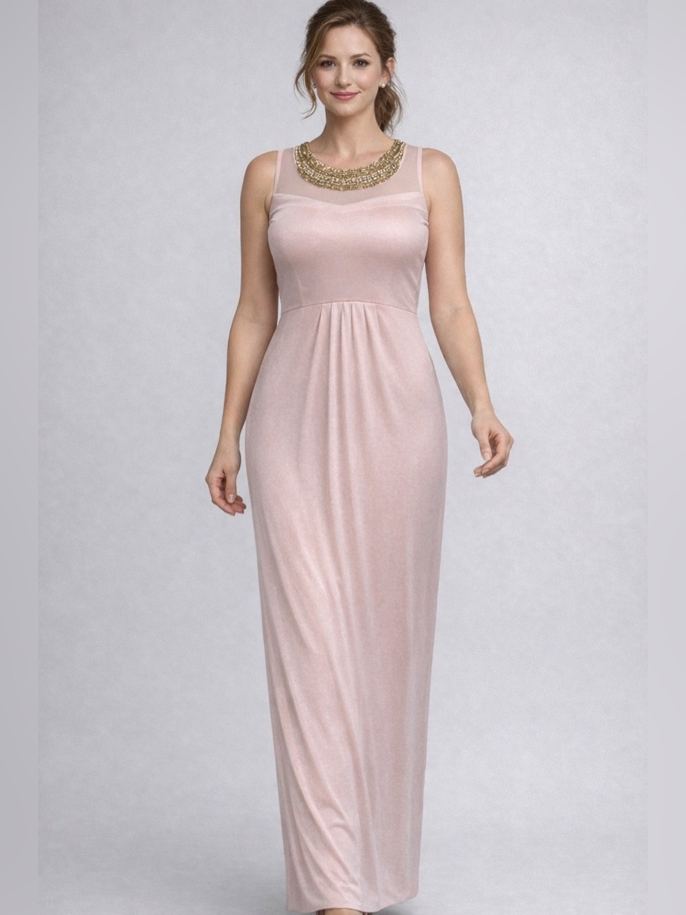 New Sleeveless Mango Pink Maxi Dress size M-L